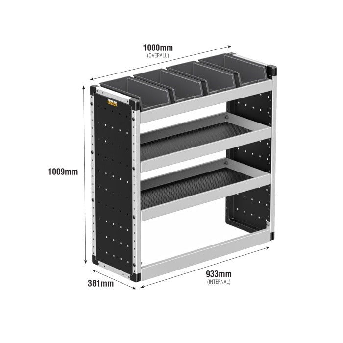 Silver Van Racking – Ford Transit Custom SWB (2023+) – Complete Kit